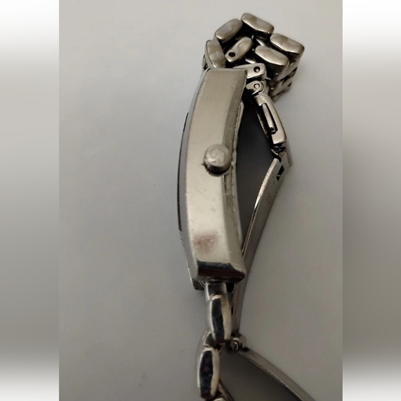 Emporio Armani Silver Tank Wrist Watch Men's Analog New Battery Works AR0106 - Picture 6 of 6